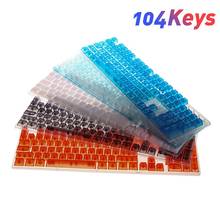 104Pcs/Set Universal Stylish Clear Mechanical Keyboard Key Caps Replacement clear backlight pretty keyboard key caps Accessories 2024 - buy cheap