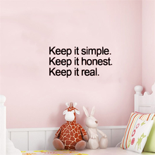 Keep it simple Wall Sticker For Office Room Decoration Mural Kids Bedroom Decor Living Room House 2024 - buy cheap