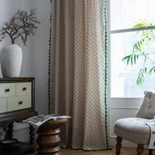 Pronto feito daisy semi-cortinas blackout painel cego estilo americano cortinas curtas para a janela da cozinha sala de estar tratamento 2024 - compre barato