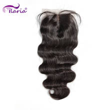 ILARIA 5x5 Brazilian Remy Hair Lace Closure With Baby Hair Body Wave 4x4 Human Hair Top Closure Swiss Lace Closure Frontal 2024 - buy cheap