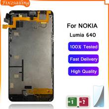 Fix2sailing чехлы-книжки для телефонов Microsoft Nokia Lumia 640 RM-1075 RM-1077 RM-1109 RM-1113 ЖК-дисплей, сенсорный экран, дигитайзер, для сборки, с корпусом 2024 - купить недорого