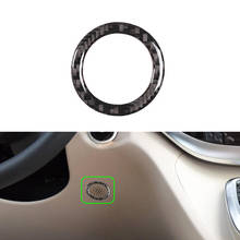 Cubierta protectora de anillo para altavoz de puerta Interior de coche, accesorio de fibra de carbono Real, embellecedor para Mercedes Benz v-class V250 V260 2015-2020 2024 - compra barato