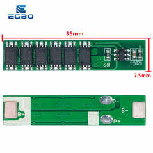 Egbo 1S 15A 3,7 V Li-ion 6MOS BMS PCM Placa de protección de batería PCM para batería de iones de litio 18650 2024 - compra barato