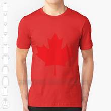 Camiseta con estampado de diseño personalizado de Canadá para hombres y mujeres, Camiseta de algodón, 6xl talla grande, bandera canadiense de América del Norte O 2024 - compra barato