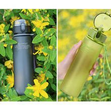 Plastic Water Bottle Portable Student Drinkware Cup Outdoor Shaker Sport Proof Seal Kettle Flask Travel Water Bottles For Girls 2024 - buy cheap