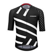 Костюм велосипедный Frenesi с коротким рукавом для мужчин и женщин, облегающий дышащий костюм для езды на велосипеде, одежда для езды на горном велосипеде, лето 2020 2024 - купить недорого