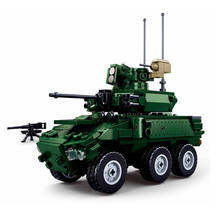 Military series world war French wheeled infantry fighting vehicle Model soldier Action Figures building blocks Toys Gifts 2024 - buy cheap