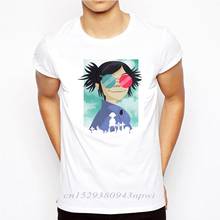 Gorillaz camisa masculina 2020 verão moda tshirt casual branco impressão t camisa para masculino confortável menino topo t 2024 - compre barato