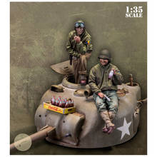 1/35 resina figura modelo kits tanque & coque sem pintura sem pintura s120 2024 - compre barato