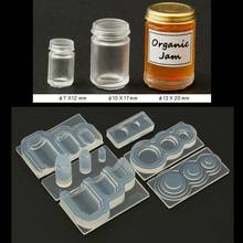 Molde de resina para mini compota 3d, forma de silicone para jarra de água, pingente, f3md 2024 - compre barato