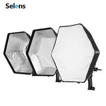 Selens photographic Soft box 50cm Hexagon Softbox with L-Shape Adapter Ring Photo Studio Accessories 2024 - buy cheap