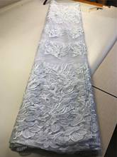 African French Lace Fabric High Quality Tulle Net Lace Fabric 5 Yards Embroidery Nigerian Lace Fabric For Women   CFN009 2024 - buy cheap