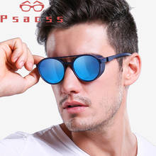 Psacss винтажные круглые поляризованные солнцезащитные очки в стиле панк мужские брендовые дизайнерские солнцезащитные очки для мужчин для вождения рыбалки мужские солнцезащитные очки UV400 2024 - купить недорого