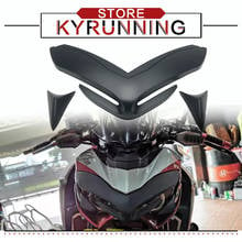 Motorcycle Front Fairing Aerodynamic Winglets Wing Tip Plastic Cover With LOGO Protective Cover For Z900 Z 900 2017-2020 2024 - buy cheap