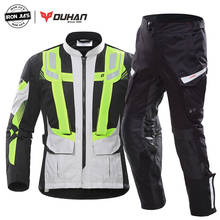 DUHAN-Chaqueta de Motocross para hombre, equipo de protección de malla transpirable, reflectante, de verano 2024 - compra barato