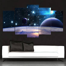 Juego de pintura en lienzo Hd para decoración del hogar, lienzo moderno de inyección de tinta a prueba de agua, universo, cielo estrellado, Galaxia, Póster Artístico Simple, Mural sin marco 2024 - compra barato