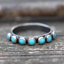 The ring restoring ancient ways female nation style blue red gem ring temperamental party ring fashion beaded ring girl 2024 - buy cheap