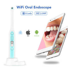 Endoscópio oral de limpeza dental, sem fio, 2mp, 1080p, wi-fi, câmera de inspeção, boroscópio cmos, endoscópio 2024 - compre barato