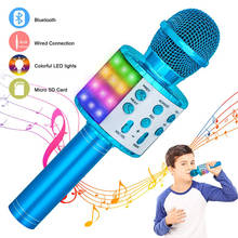 Wireless Bluetooth Karaoke Microphone, Portable Speaker Machine, Handheld Home KTV Player with Record Function 2024 - buy cheap