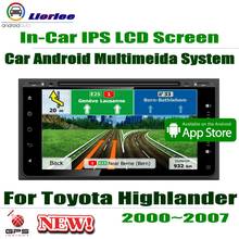 Автомобильный Android плеер 7 "IPS LCD экран для Toyota Highlander/Kluger 2000 ~ 2007 автомобильный радиоприемник с навигацией GPS AMP DVD CD SD USB WIFI 2024 - купить недорого