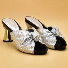 Туфли-лодочки женские на высоком каблуке, Украшенные бусинами, без застежки, вечерняя Обувь с открытым носком 2024 - купить недорого