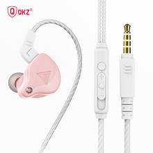 QKZ AK6-X Earbuds Earphones Dual Driver With Mic Gaming Headset 3.5mm Wired in-ear Sports Earphones for Mobile Phone MP3 2024 - buy cheap