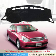Cubierta protectora de salpicadero para Nissan Sentra B17, 2013 ~ 2019 Pulsar Sylphy, accesorios de coche, tablero de salpicadero, almohadilla de sombrlla 2018 2024 - compra barato