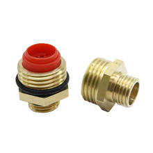 Bronze reduzir o conector 1/2 "a 1/4" rosca macho adaptador de bocal de névoa com efeito estufa sistema de irrigação encaixes conector de tubulação 2 pces 2024 - compre barato