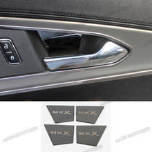 stainless steel car interior door bowl protector for lincoln mkx 2016 2017 2018 2019 interior accessories styling trims auto 2024 - buy cheap