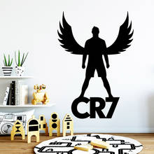 Adesivo de parede de vinil decorativo removível cr7, faça você mesmo, para quartos do bebê, mural adesivi murali 2024 - compre barato
