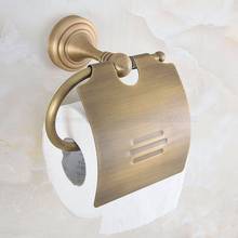Antique Brass WC Roll Holder Bathroom Toilet Paper Towel Holders Kitchen Tissue Roll Toilet Paper Shelf zba726 2024 - buy cheap