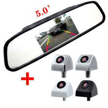 5 Inch Ccd 800*480 Car Mirror Monitor  Rear View Mirror Monitor 2 In 1 Ccd CCD  Reversing Backup Camera Car Parking Camera 2024 - buy cheap