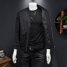 2020 autumn new jacket men's Korean version of the slim baseball collar jacket simple and versatile youth original jacket 2024 - buy cheap