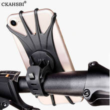 CKAHSBI-Soporte Universal de silicona para teléfono móvil, accesorio para manillar de bicicleta, color negro, para motocicleta 2024 - compra barato