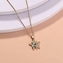 Retro studded five-pointed star hundred matching accessories, creative personality simple metal elegant ladies necklace 2024 - buy cheap