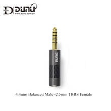 Dunu-adaptador macho balanceado para fone de ouvido, 4.4mm, adaptador fêmea trrs de 2.5mm, plug balanceado para amplificador de fones de ouvido, adaptadores de áudio dc12 2024 - compre barato