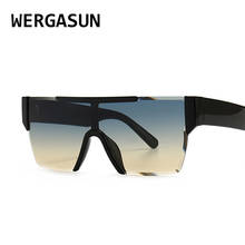 WERGASUN 2020 New Sunglasses Men Women Fashion High Quality Rectangle Brand Designer Sunglasses UV400 2024 - buy cheap