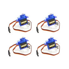 Mini Motor Servo Sg90 para helicóptero, avión, coche, barco, Electrónica inteligente, 9G, 1,6Kg, 4 Uds., 250 450 2024 - compra barato