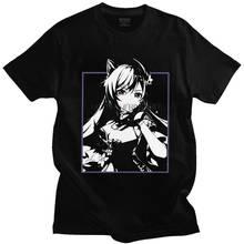 Mens Keqing Genshin Impact T Shirt Short Sleeve Cotton Tshirt Streetwear T-shirt Casual Japan Anime Game Tee Harajuku Clothes 2024 - buy cheap
