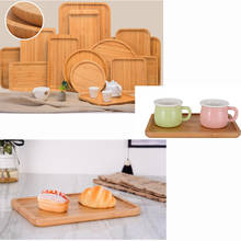 Serving Tray Bamboo Rectangular Tea Tray  Bamboo Plate For Cookie ,Snacks Decorative Coffee Tea Platter 2024 - buy cheap