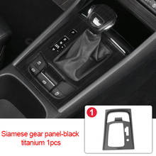 Cubierta decorativa para interior de coche Skoda KAROQ, moldura cromada de titanio plata negra 2024 - compra barato