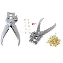Practical Belt Rivet Hole Punch Plier With 100pcs Eyelet Hollow Press Grommets Craft Tool For Leather Strap 2024 - buy cheap