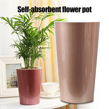 Автоматический горшок для растений, цветочный горшок с системой полива, вазы для цветов, для домашнего декора, A1 2024 - купить недорого