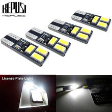 Lâmpada led canbus para interior automotivo, 4x t10, w5w, 168, 194, luz, leitura da placa, sinal, luz, 12v, branca 2024 - compre barato