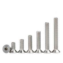 M2.5 Hex socket Screw Allen Countersunk head Screws DIN7991 Flat head Bolts 4-40mm Length 2024 - buy cheap