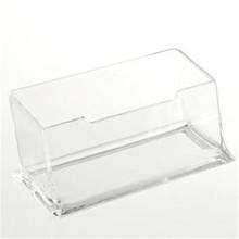1pc Acrylic Plastic Display Stand New Clear Desktop Business ID Transparent Card Holder Neat Desk Office Shelf Box Storage 2024 - buy cheap