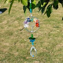 H&D Crystal Suncatcher Tree of Life Window Ornament with 38mm Crystal Prism Rainbow Maker Sun Catcher for Home Garden Decor 2024 - buy cheap