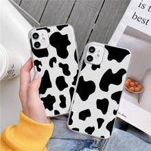 White Black Cow Symbol Pattern Print Phone Case For iPhone 11 Pro XS MAX XR X 7 8 6Plus SE 2020 Candy Soft Silicone case 2024 - buy cheap