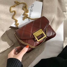 Mini Black PU Leather Crossbody Bags for Women 2021 Luxury Shoulder Handbags and Purses Female Trend Lux Chain Hand Bag 2024 - buy cheap