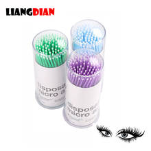 3 Packs 100pcs/pack S M L Size Disposable Cotton Soft Swab Eyelash Extension Microbrush Applicators Mascara Micro Brush Stick 2024 - buy cheap